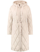 Quilted Coat - Almond