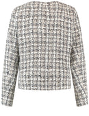 Short Wool Mix Jacket - Off White