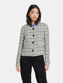 Short Wool Mix Jacket - Off White