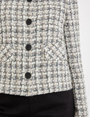 Short Wool Mix Jacket - Off White