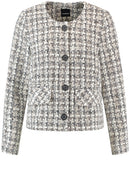 Short Wool Mix Jacket - Off White