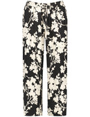 Modern Dress Up Cropped Trouser - Black Pattern