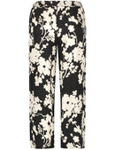 Modern Dress Up Cropped Trouser - Black Pattern