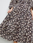 Underneath A Setting Sun Dress - Black Pattern