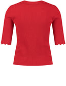 Soft Romance Short Sleeve Jumper - Rose Kiss