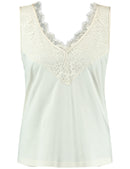 Modern Dress Up Jersey Top - Light Cream