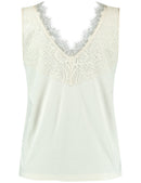 Modern Dress Up Jersey Top - Light Cream