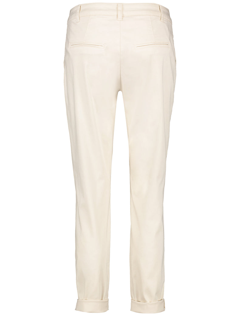 Casino Cropped Trouser - Light Cream