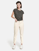 Casino Cropped Trouser - Light Cream