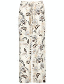 Underneath A Setting Sun Trouser - Light Cream Print