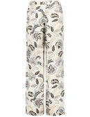 Underneath A Setting Sun Trouser - Light Cream Print