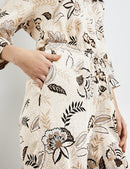 Underneath A Setting Sun Trouser - Light Cream Print