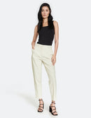 Underneath Setting Sun Crop Trouser - Light Cream Print