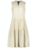 Underneath A Setting Sun Dress - Light Cream Print