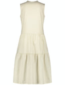 Underneath A Setting Sun Dress - Light Cream Print
