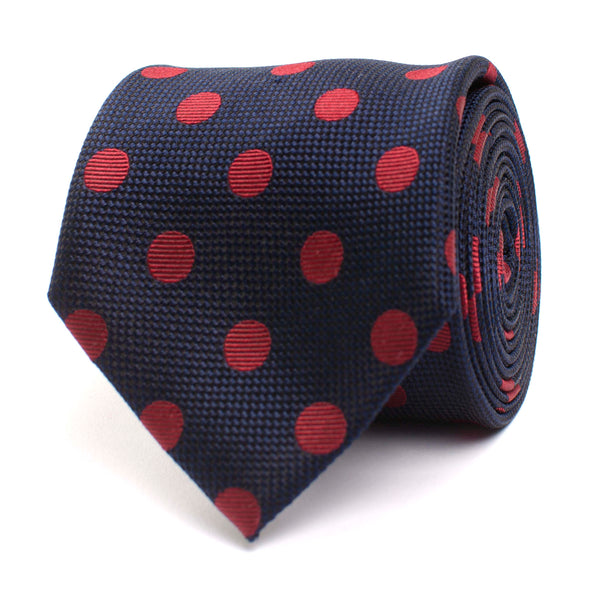 Silk Tie With Coloured Dot