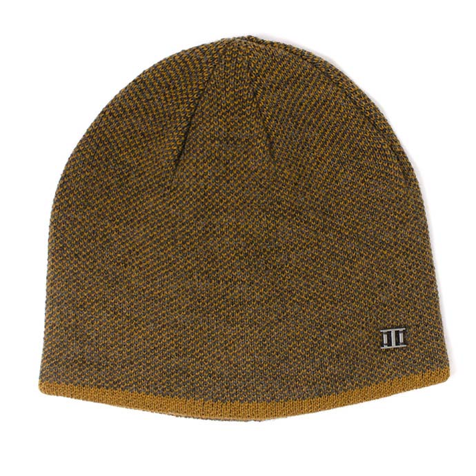 Fine Knitted Beanie - Mustard