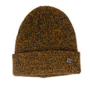 Fine Knit Melange Beanie - Mustard