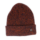 Fine Knit Melange Beanie - Burgundy