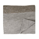 Knitted Scarf With Contrast Edge - Grey