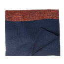 Knitted Scarf With Contrast Edge - Orange