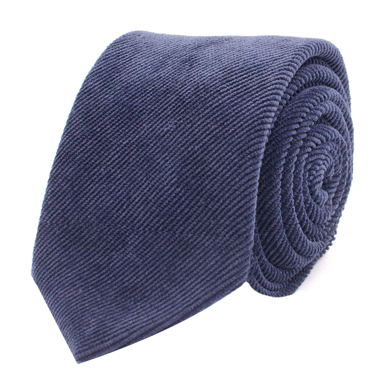 Corduroy Tie - Navy