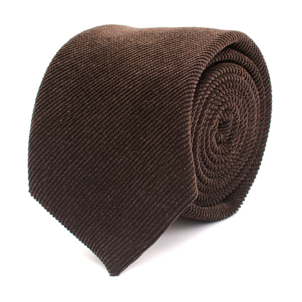Corduroy Tie - Brown