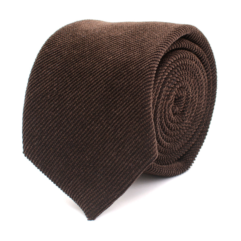 Corduroy Tie - Brown