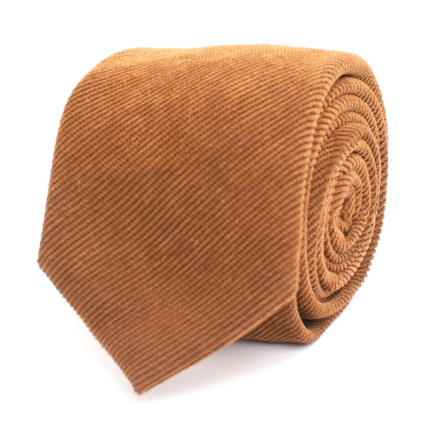 Corduroy Tie - Cognac
