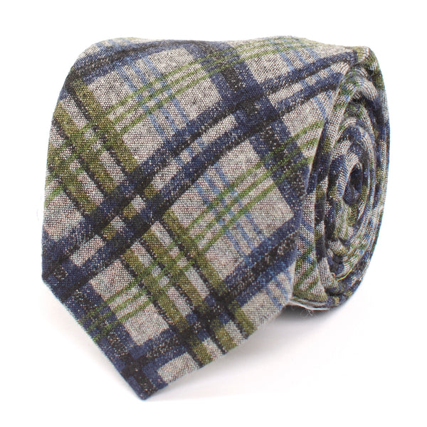 Casual Checked Tie - Green