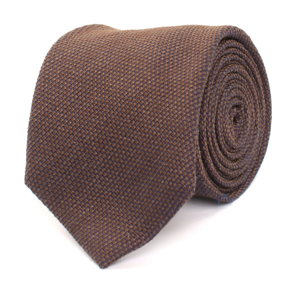 Tie With Minimal Design - Brown