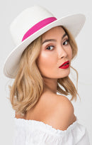Pia Rossini Tobago Hat - White/pink