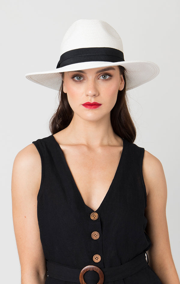 Tobago Hat - White/Black