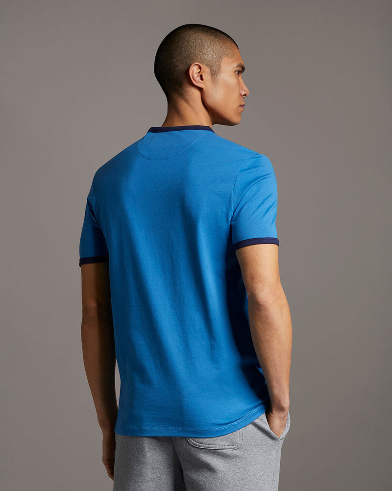 Ringer T-shirt - Yale Blue/navy