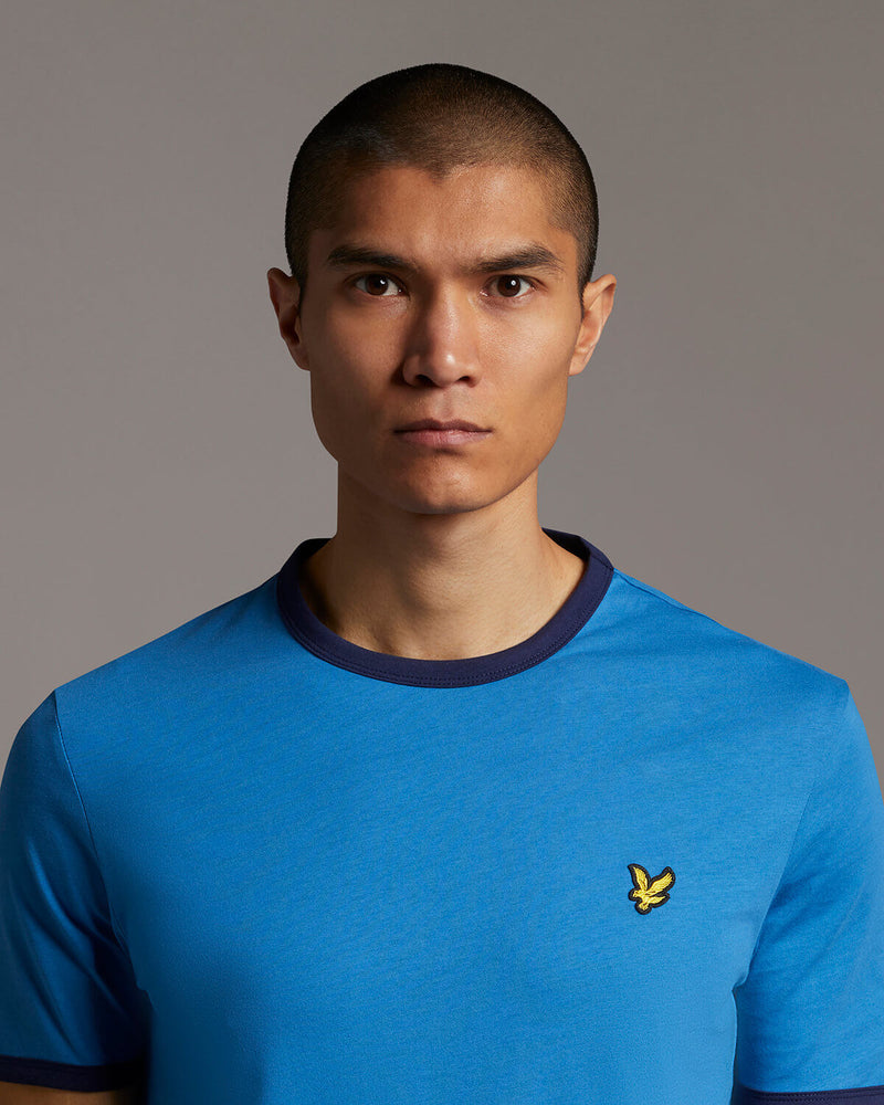 Ringer T-shirt - Yale Blue/navy
