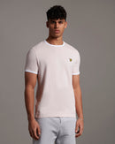 Ringer T-shirt - Stonewash Pink/white