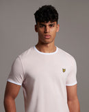 Ringer T-shirt - Stonewash Pink/white