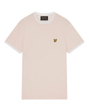 Ringer T-shirt - Stonewash Pink/white