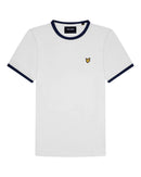 Ringer T-shirt - White/navy