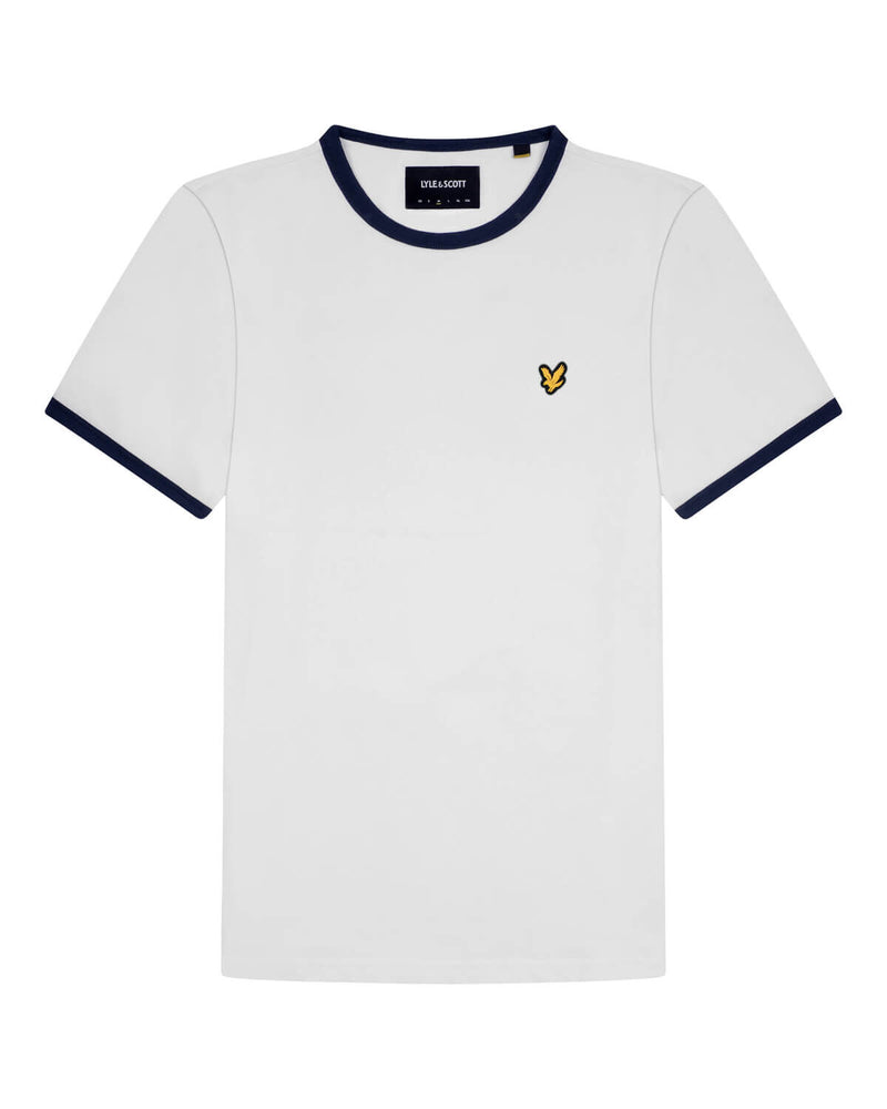 Ringer T-shirt - White/navy