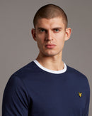 Ringer T-shirt - Navy/white