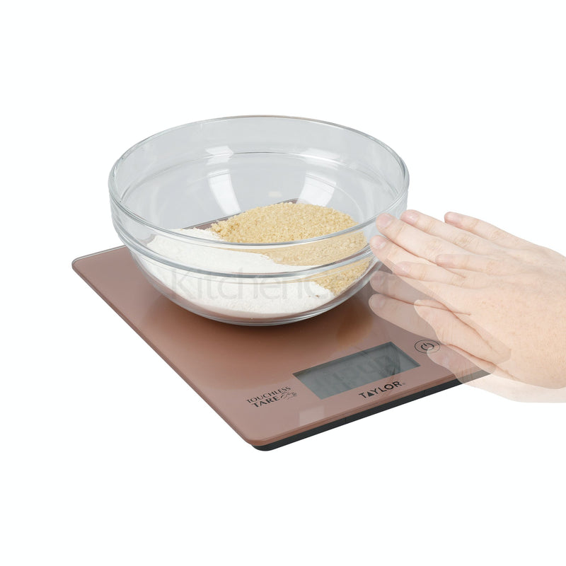 Digital Cooking Scales with Touchless Tare Rose Gold 5kg Capacity