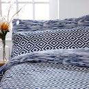 Teagan Duvet Cover Set - Navy