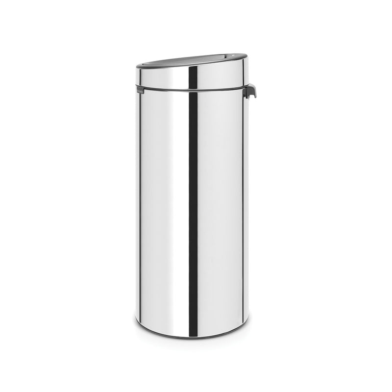 30L Touch Bin Brilliant Steel