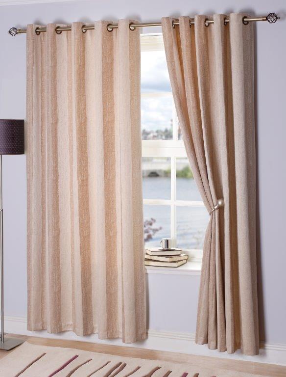 Toulon Readymade Eyelet Curtains - Sand