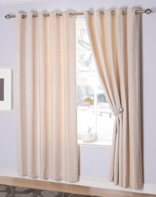 Toulon Readymade Eyelet Curtains - Champagne
