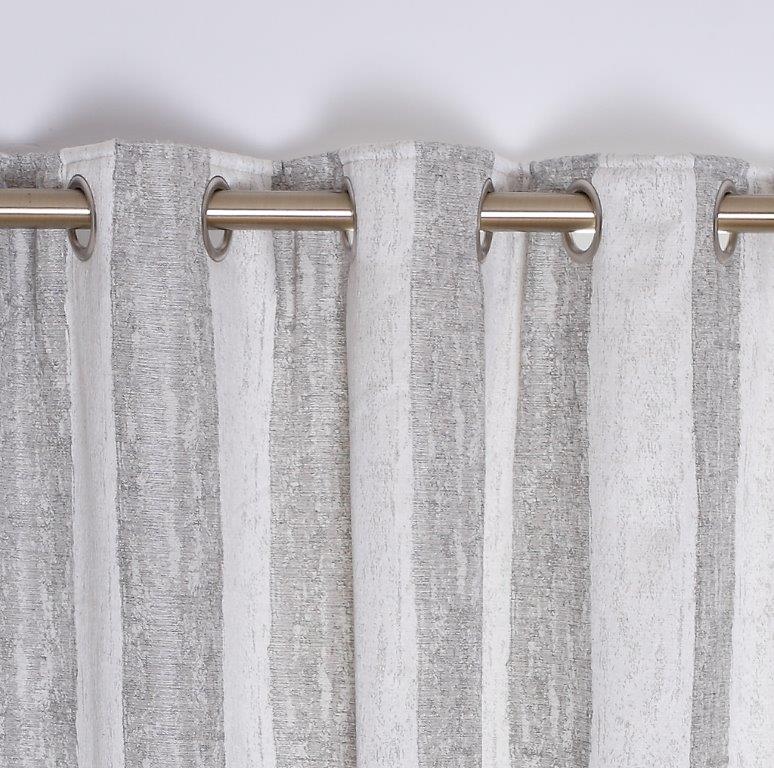 Toulon Readymade Eyelet Curtains - Silver