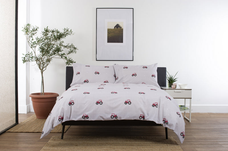 Deyongs Tractor Duvet Cover Set - Red