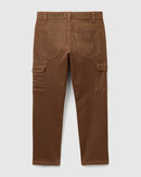 Textured Cargo Pant - Brown