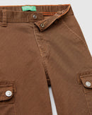Textured Cargo Pant - Brown